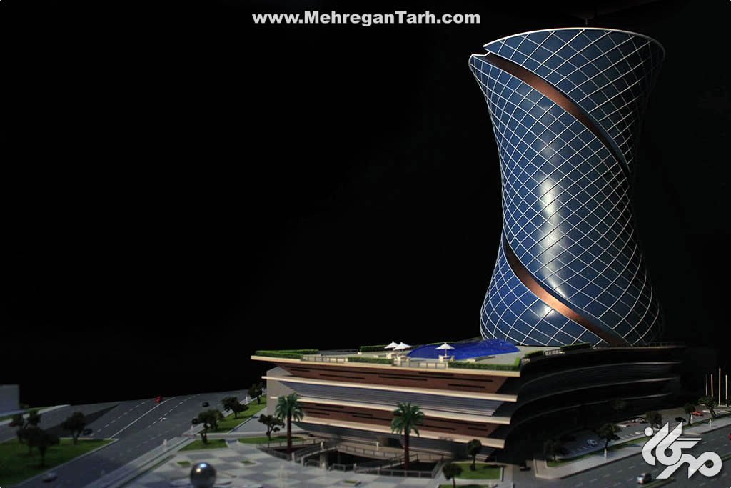 ماکت آرمودو پلازا  armudu plaza - مهرگان طرح